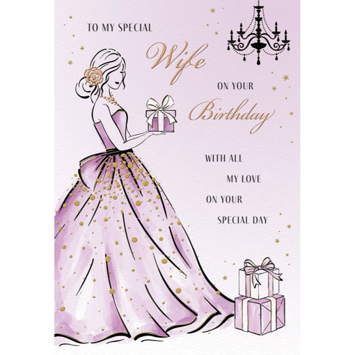 Picture of TO MY SPECIAL WIFE BIRTHDAY CARD